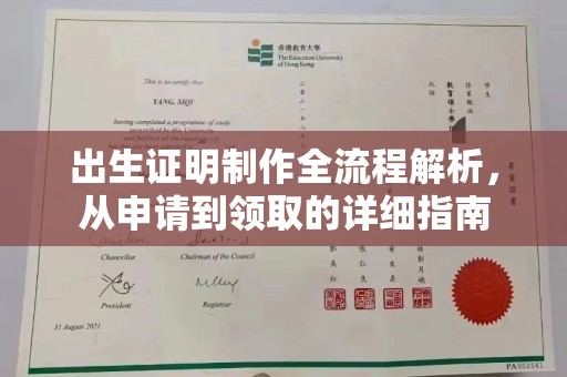 榆树出生证明制作全流程解析，从申请到领取的详细指南